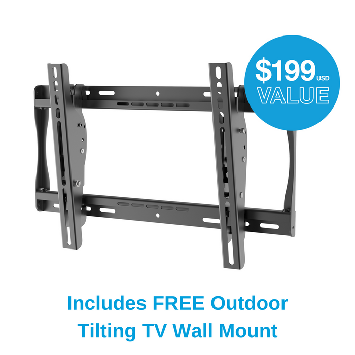 Includes Free Outdoor Tilting TV Mount