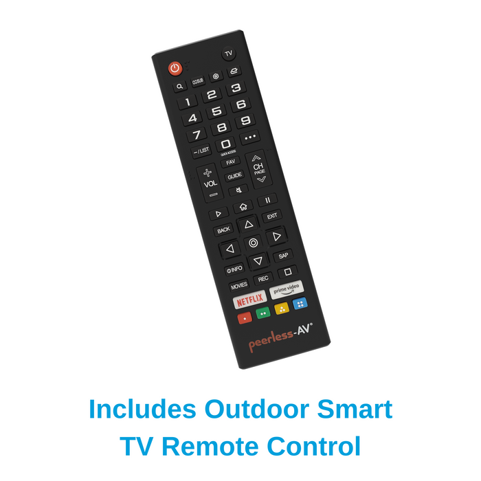Includes Outdoor Smart TV Remote Control