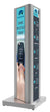 Light Grey Side View Ultra Stretch Portrait Kiosk 