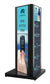 Side View Two Sides Ultra Stretch Portrait Kiosk Black