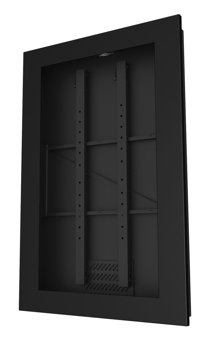 In-Wall Kiosk Enclosure Portrait Black 