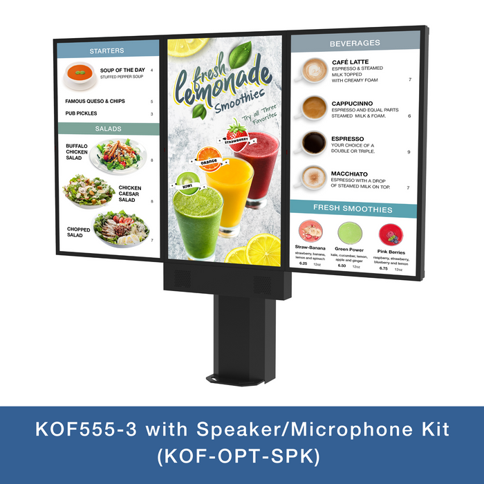 KOF555-3 with Speaker/Microphone Kit (KOF-OPT-SPK)
