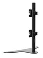 Back of 1x2 Freestanding Desktop Stand 24' to 49' Curved Monitors